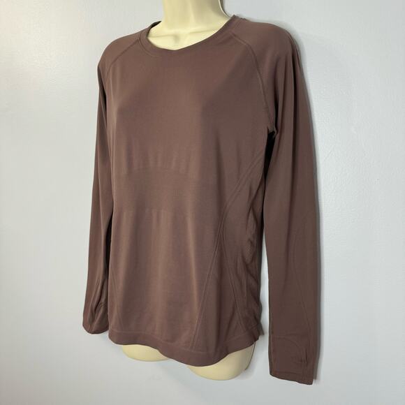 Athleta Momentum Seamless Top Long Sleeve Stretch Women's Medium - Picture 4 of 8